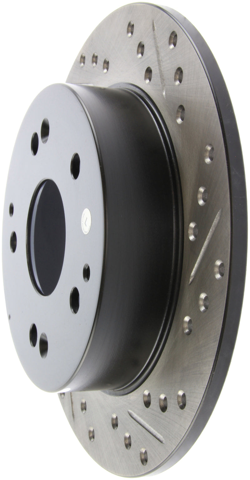 Stoptech 127.40042L StopTech 02-06 Acura RSX Incl. Type S / 97-01 Integra Type R Slotted & Drilled Left Rear Rotor