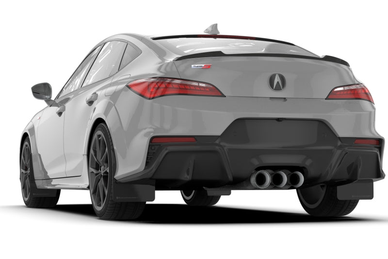 Rally Armor MF109-UR-BLK-RD 23-24 Acura Integra + Integra A-Spec Black UR Mud Flap W/Red Logo (No Drilling Req.)