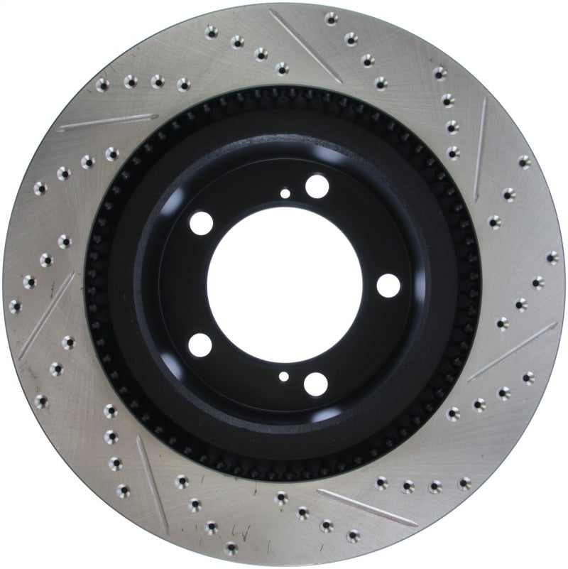 Stoptech 127.44156R StopTech 07-09 Toyota Tundra / 08-09 Toyota Sequoia Front Right Slotted & Drilled Rotor