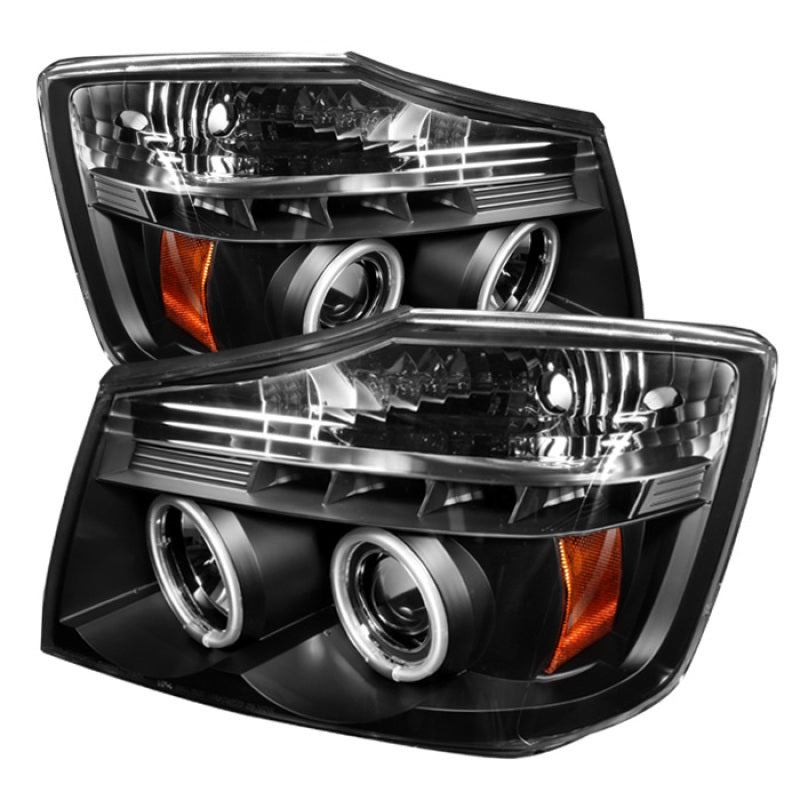 SPYDER 5030207 Spyder Nissan Titan 04-14/Armada 04-07 Projector Headlights CCFL Halo LED Blk PRO-YD-NTI04-CCFL-BK