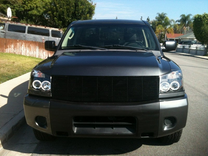 SPYDER 5030207 Spyder Nissan Titan 04-14/Armada 04-07 Projector Headlights CCFL Halo LED Blk PRO-YD-NTI04-CCFL-BK