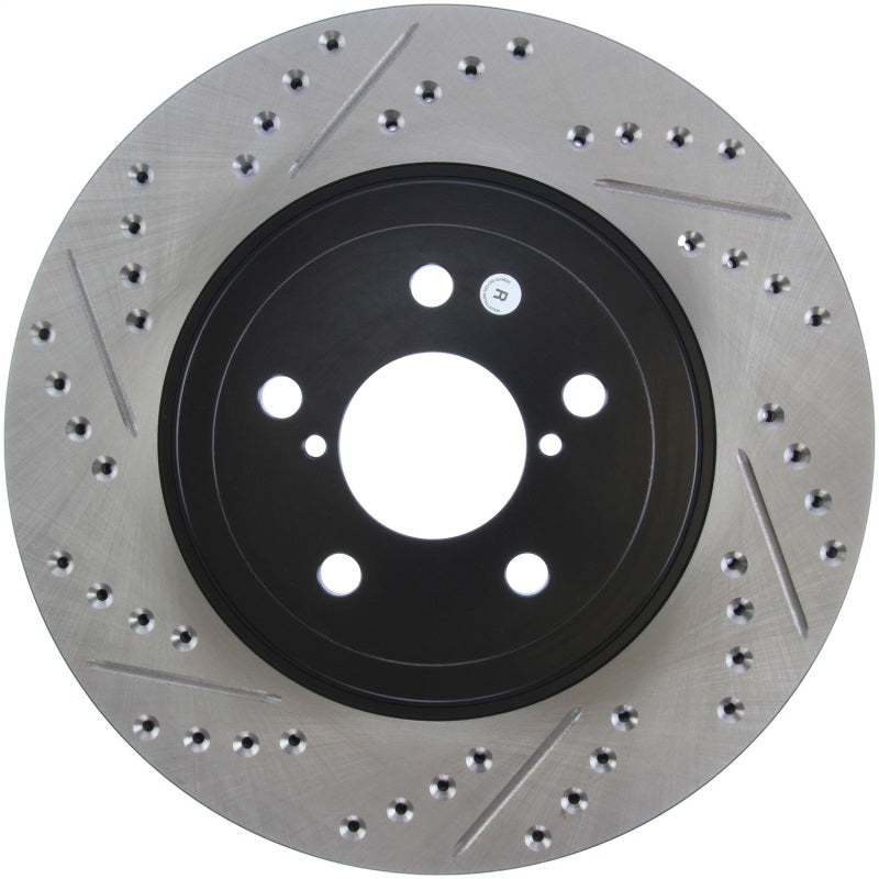 Stoptech 127.47021R StopTech Slotted & Drilled Sport Brake Rotor