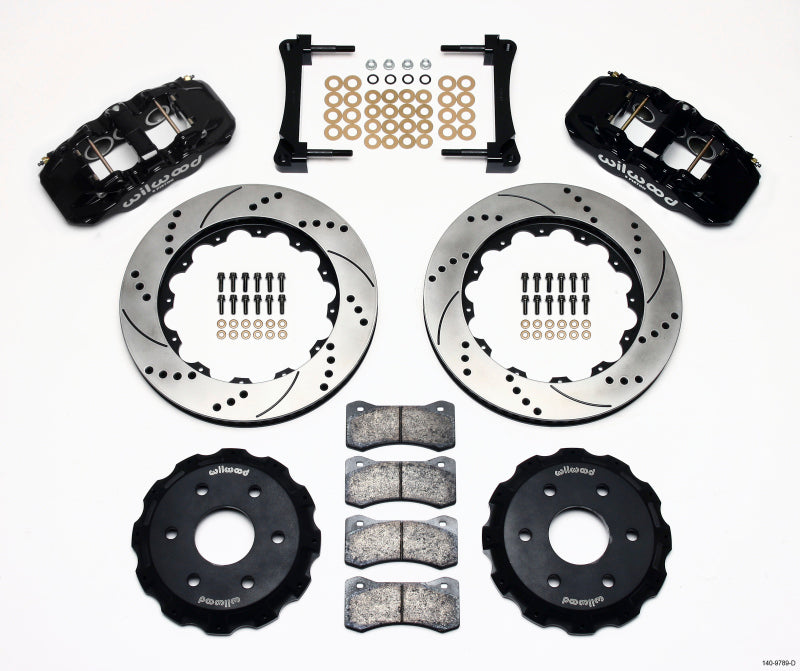 Wilwood 140-9789-D AERO6 Front Truck Kit 14.25in Drilled 1999-2014 GM Truck/SUV 1500