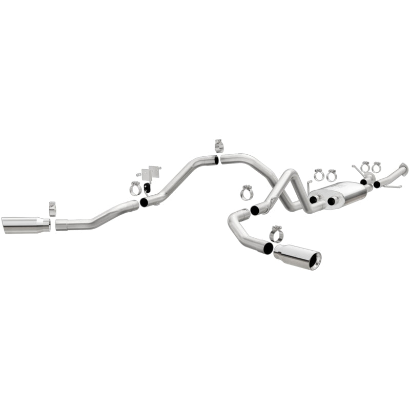 Magnaflow 19232 MagnaFlow Cat-Back 10-15 Toyota Tundra SC LB / CC SB 4.6L/5.7L V8 SS 2.5 Dual Split Rear 4in Tip