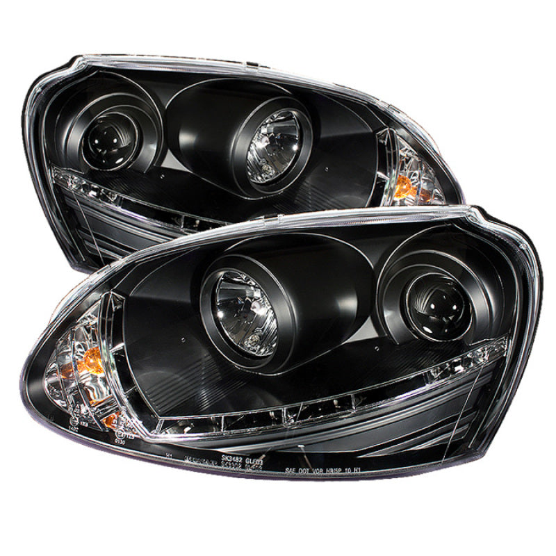 SPYDER 5017529 Spyder Volkswagen GTI 06-09/Jetta 06-09 Xenon/HID Model Only - DRL Black PRO-YD-VG06-HID-DRL-BK