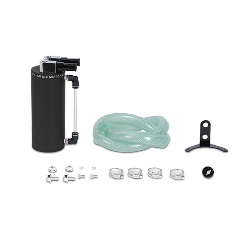 Mishimoto MMOCC-SAWBK Small Aluminum Oil Catch Can - Wrinkle Black