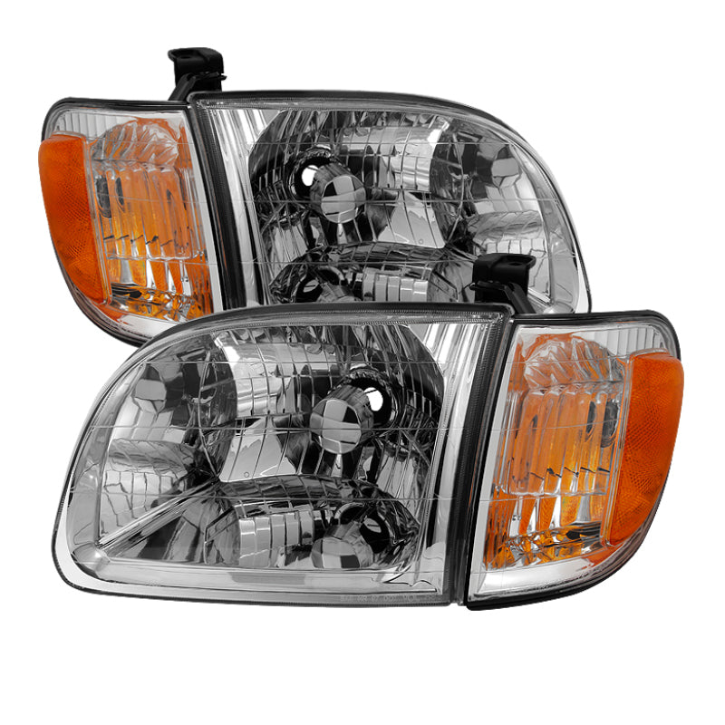 SPYDER 9033315 Xtune Toyota Tundra Regular/Access 00-04 OEM Style Headlights & Corner Lights HD-JH-TTUN00-AM-C