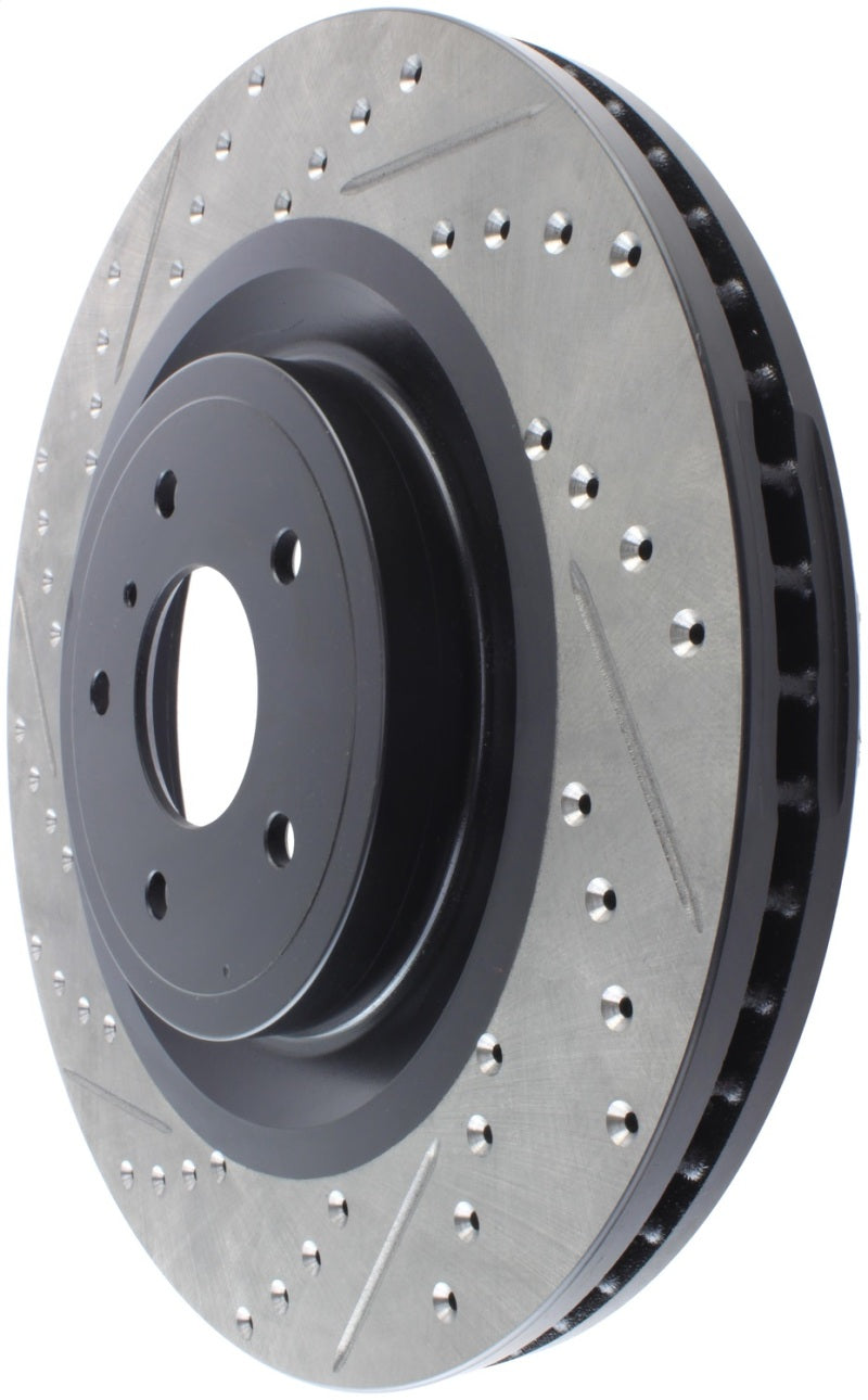 Stoptech 127.42100R StopTech Infiniti G37 / Nissan 370Z SportStop Slotted & Drilled Front Right Rotor