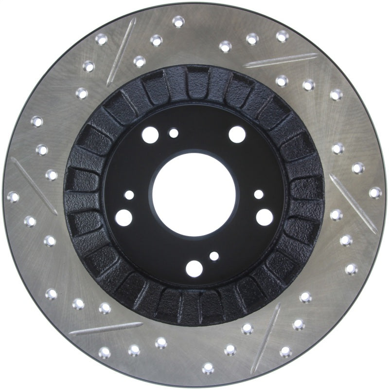 Stoptech 127.40050L StopTech 00-09 S2000 Slotted & Drilled Left Rear Rotor