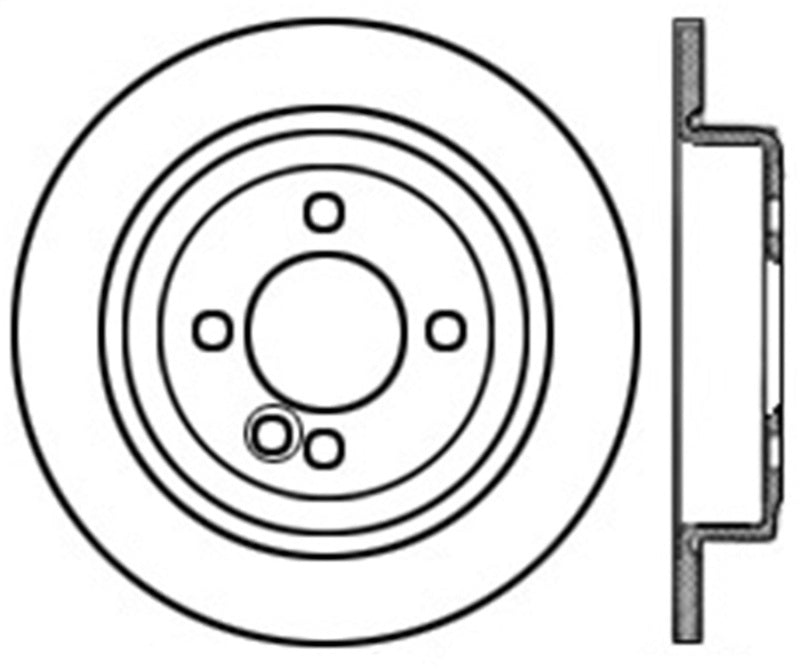 Stoptech 127.34094L StopTech 07-09 Mini Coooper/Cooper S Slotted & Drilled Left Rear Rotor