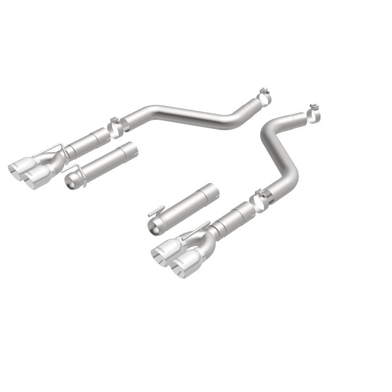 Magnaflow 19206 MagnaFlow Axle-Back, SS, 3in, Quad Split Rear 3.5 Tips 2015 Dodge Challenger incl SRT Hellcat