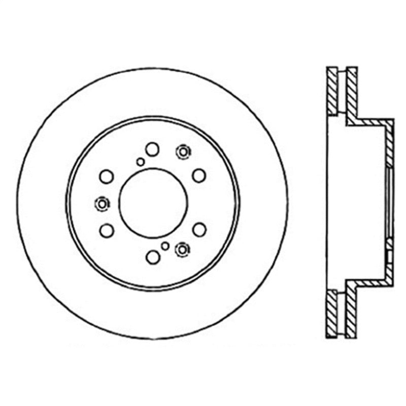 Stoptech 126.66057SR StopTech Power Slot 07 Chevrolet Tahoe Front Right Rotor