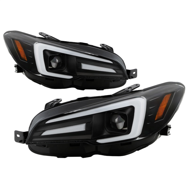 SPYDER 5088086 Spyder Subaru Impreza WRX 15-20 Halogen Model Projector Headlights - Black PRO-YD-SWRX15SI-SBSEQ-BK