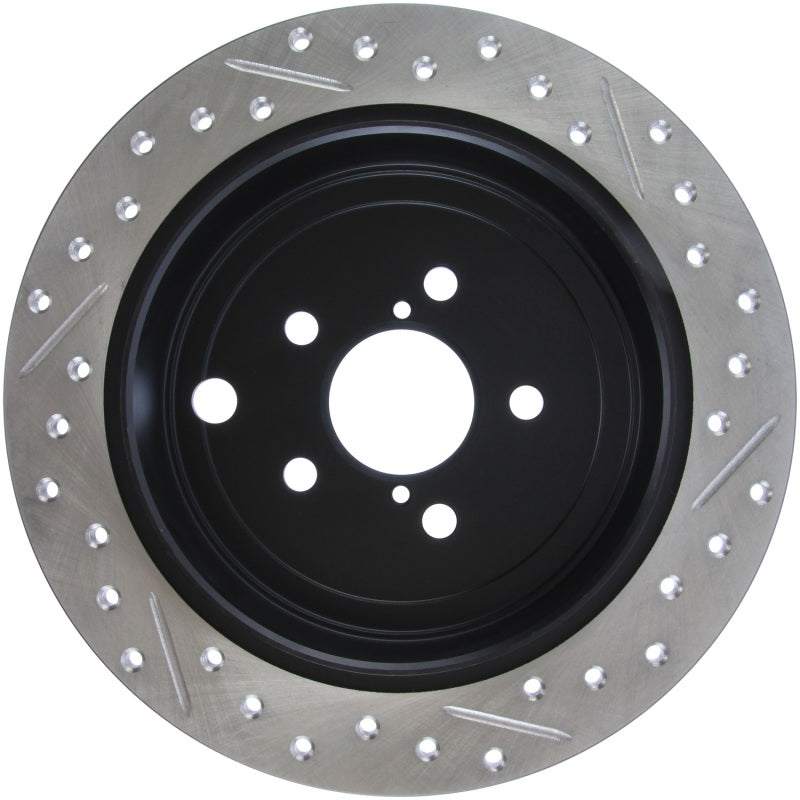 Stoptech 127.47029R StopTech 08-10 Impreza WRX (Exc STi)/08-10 Impreza Coupe/Sedan Slotted & Drilled Right Rear Rotor