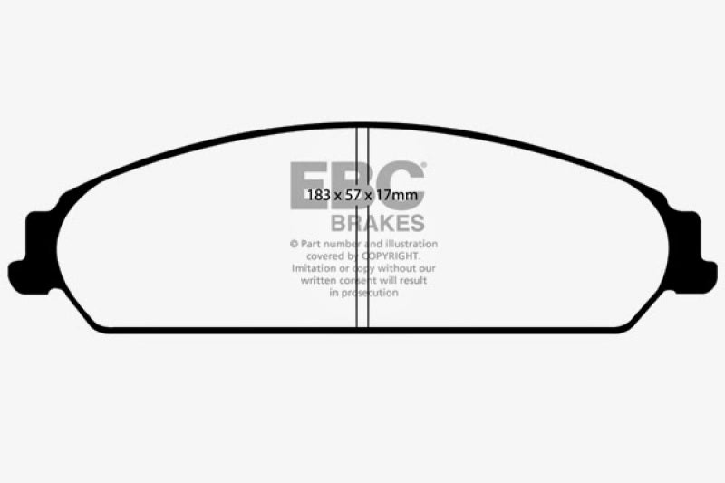 EBC DP31724C 13-14 Chrysler 200 3.6 Redstuff Front Brake Pads
