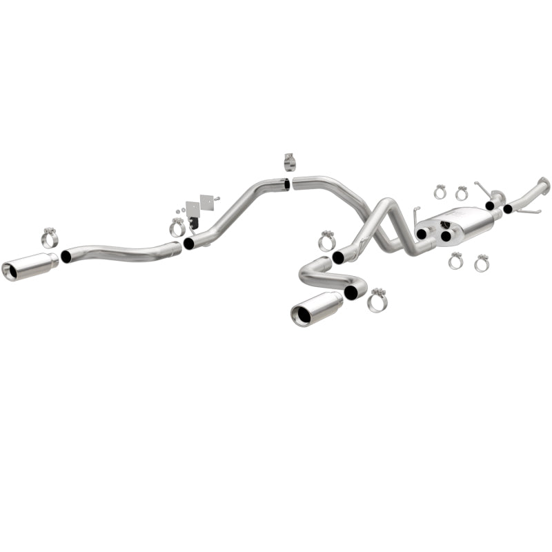 Magnaflow 15305 MagnaFlow 14 Toyota Tundra V8 4.6L/5.7L Stainless Cat Back Exhaust Dual Split Rear Exit