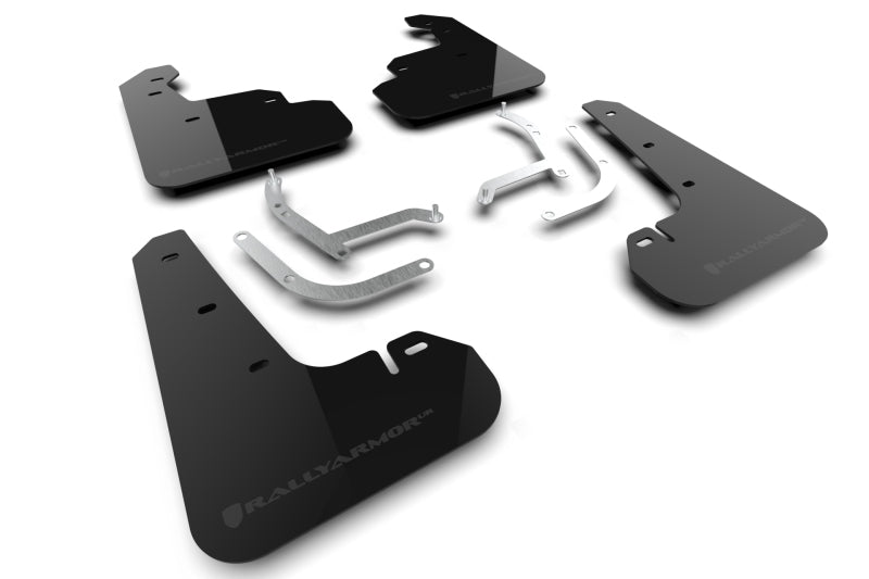 Rally Armor MF105-UR-BLK-GRY 2024 Subaru Impreza Black UR Mud Flap w/ Grey Logo