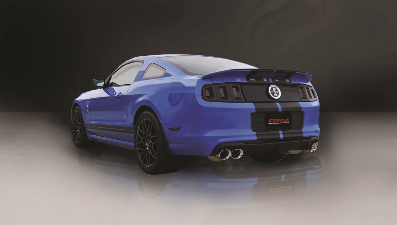 CORSA Performance 14321 Corsa 2013-2014 Ford Mustang Shelby GT500 5.8L V8 Polished Sport Axle-Back Exhaust