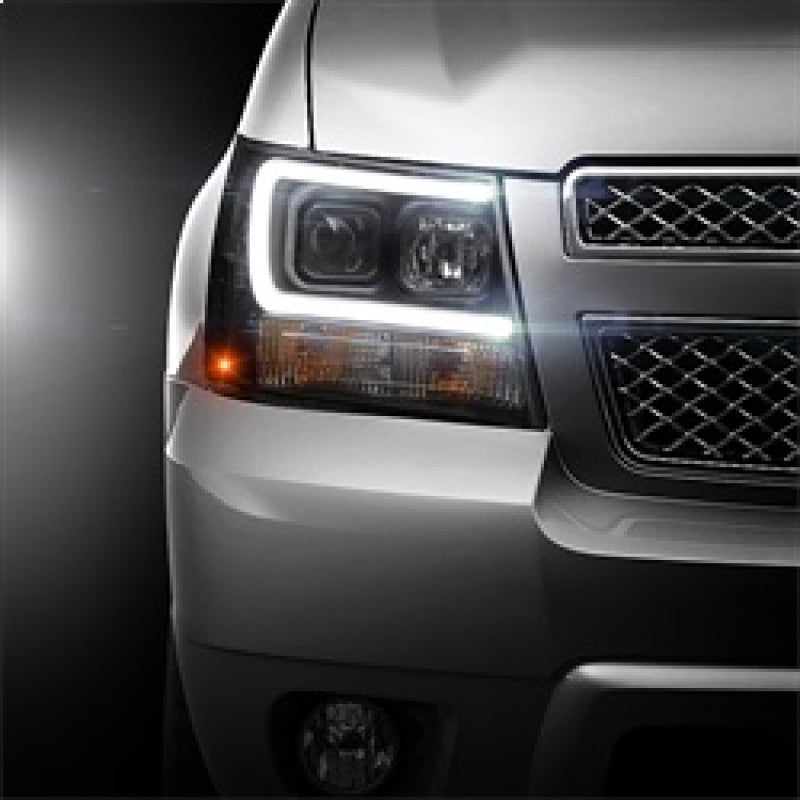SPYDER 5082565 Spyder 07-14 Chevy Suburban/1500/2500/Tahoe V2 Projector Headlights Blk PRO-YD-CSUB07V2-DRL-BK