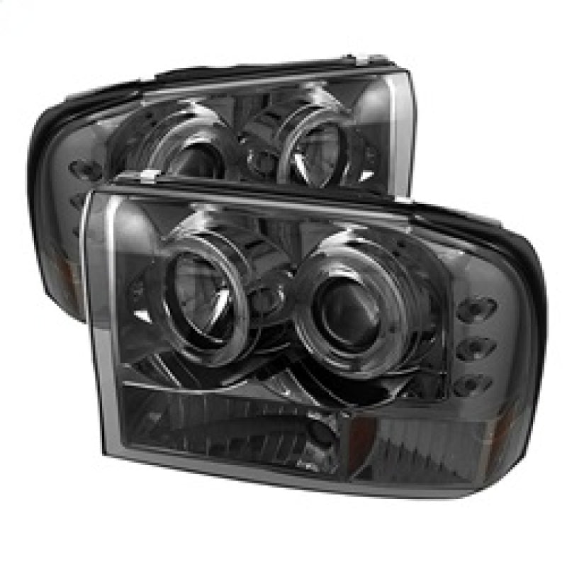 SPYDER 5010353 Spyder Ford F250 Super Duty 99-04 Projector Version 2 LED Halo LED Smke PRO-YD-FF25099-1P-G2-SM