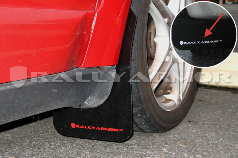 Rally Armor MF4-UR-BLK/WH 05-09 Subaru Legacy GT / Outback Black UR Mud Flap w/ White Logo