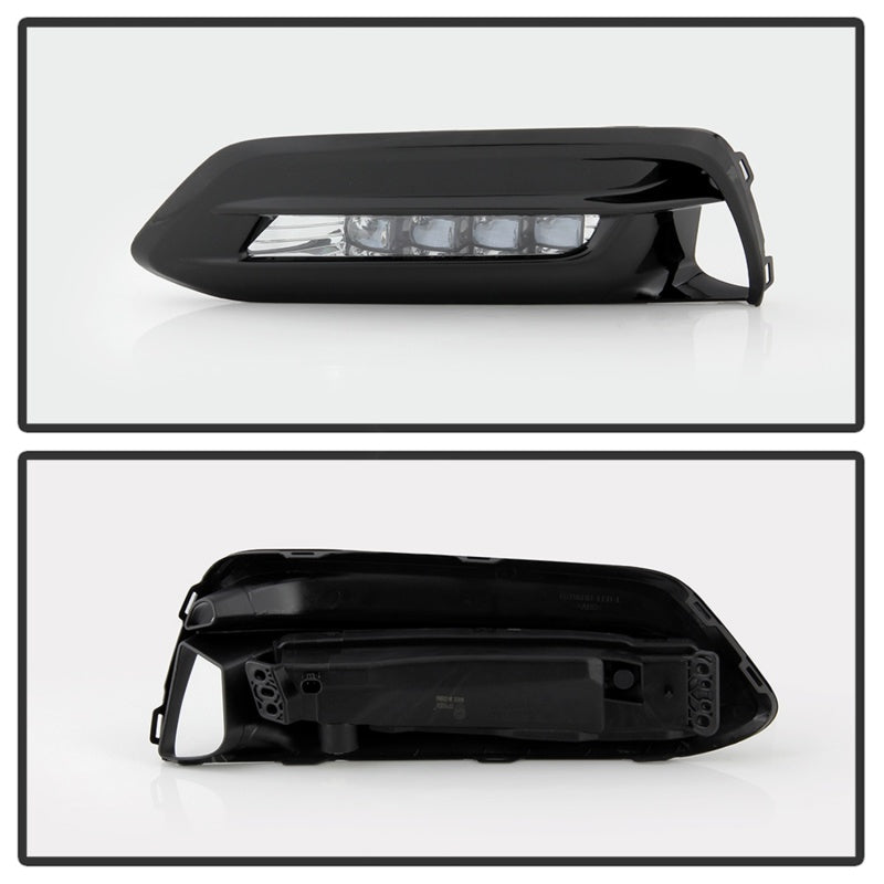SPYDER 5086310 Spyder 18-19 Honda Accord Sedan OEM LED Fog Lights w/OEM Fit Switch - Clear (FL-HA2018-4D-LED-C)