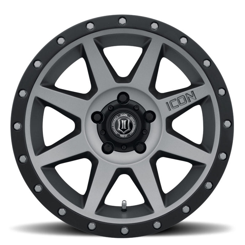 ICON 21817856547TT Rebound Pro 17x8.5 5x4.5 0mm Offset 4.75in BS 71.5mm Bore Titanium Wheel