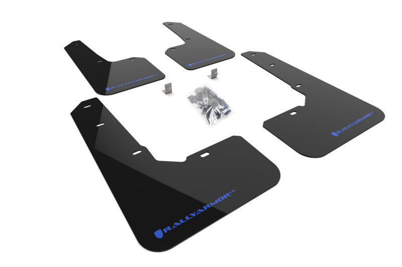 Rally Armor MF76-UR-BLK/BL 2022 Subaru Outback Wilderness Black Mud Flap Blue Logo