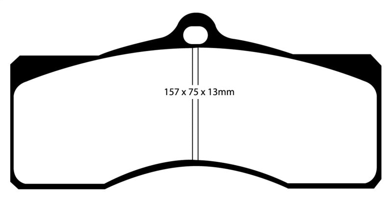 EBC DP31155C 68-69 Chevrolet Camaro (1st Gen) 4.9 Redstuff Front Brake Pads