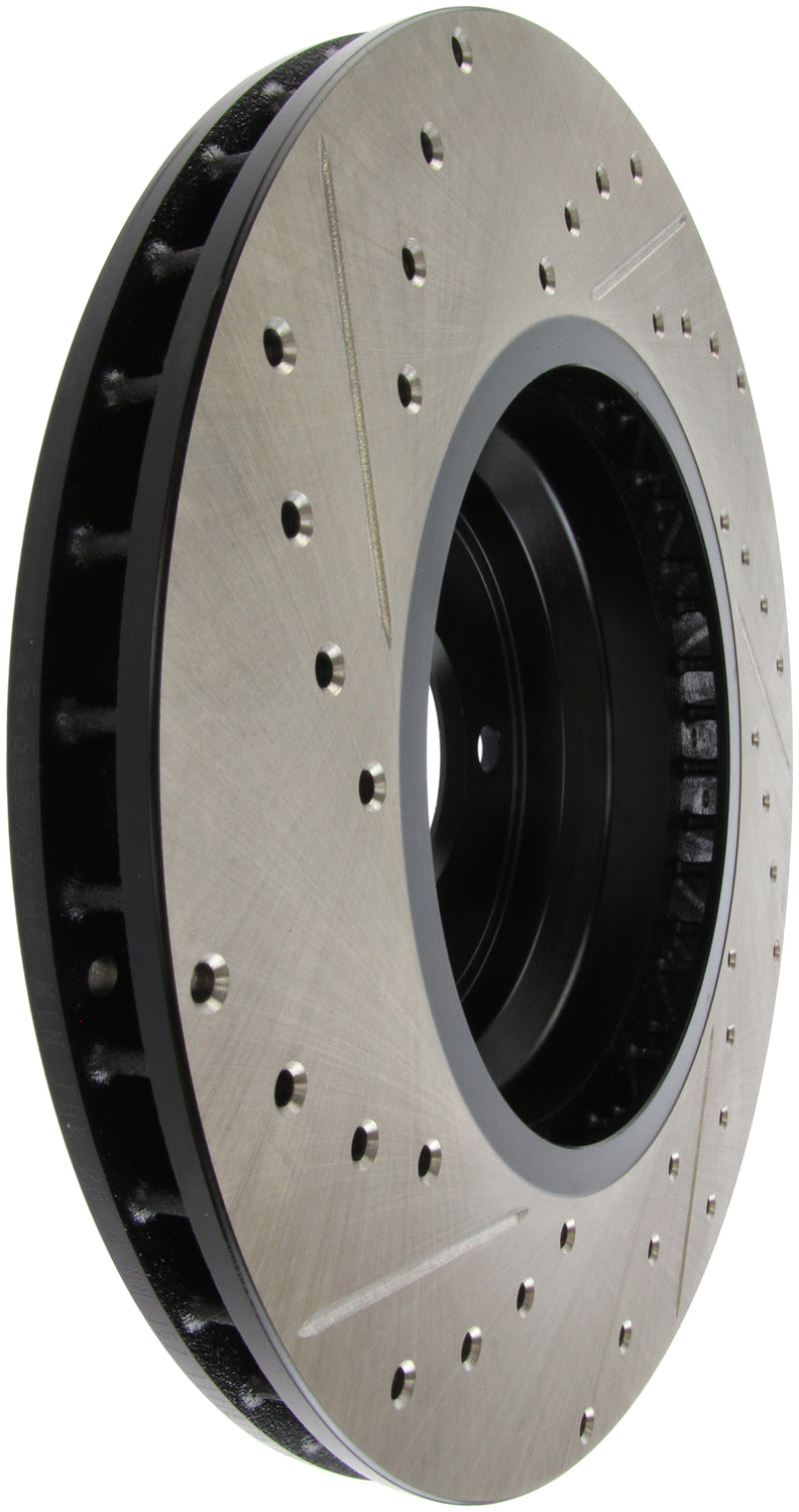 Stoptech 127.34093L StopTech 07-09 BMW 335 (E90/E92/E93) Slotted & Drilled Left Front Rotor
