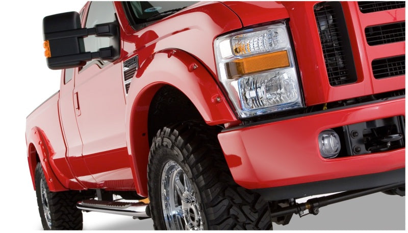 Bushwacker 20917-02 08-10 Ford F-250 Super Duty Styleside Pocket Style Flares 4pc 81.0/96.0in Bed - Black