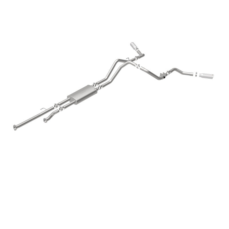 Magnaflow 19232 MagnaFlow Cat-Back 10-15 Toyota Tundra SC LB / CC SB 4.6L/5.7L V8 SS 2.5 Dual Split Rear 4in Tip