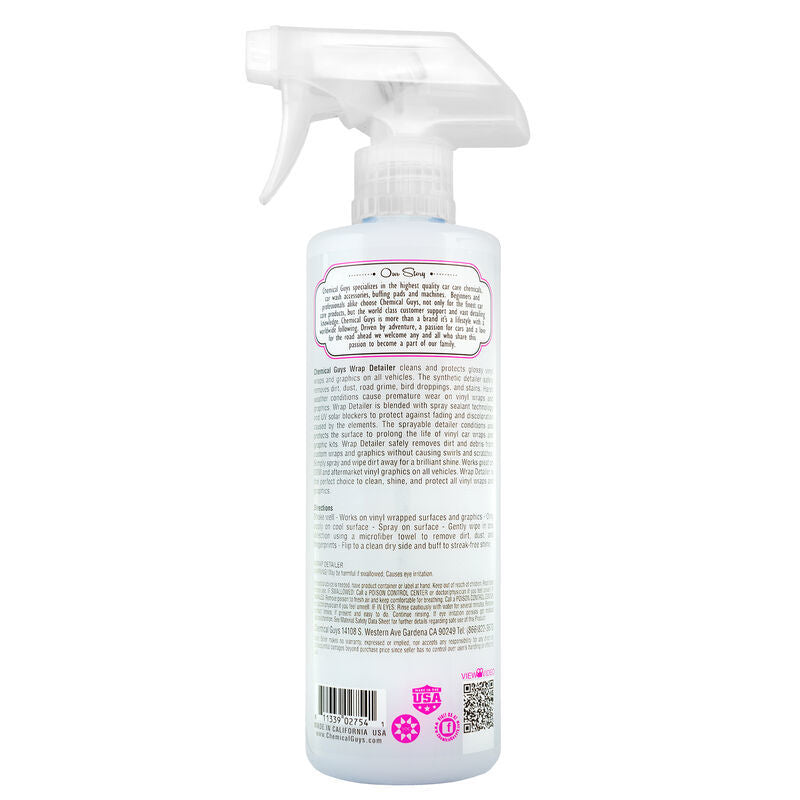 Chemical Guys SPI21716 Wrap Detailer Gloss Enhancer & Protectant for Vinyl Wraps - 16oz