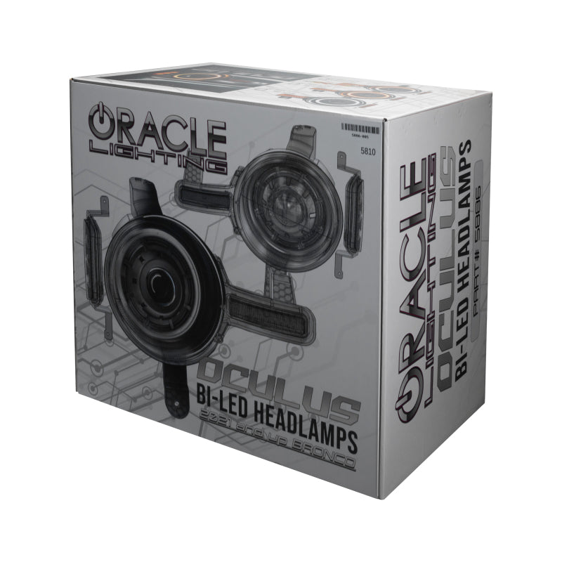 ORACLE Lighting 5886-023 Oracle 2021+ Ford Bronco Oculus Bi-LED Projector Headlights - Amber/White Switchback SEE WARRANTY