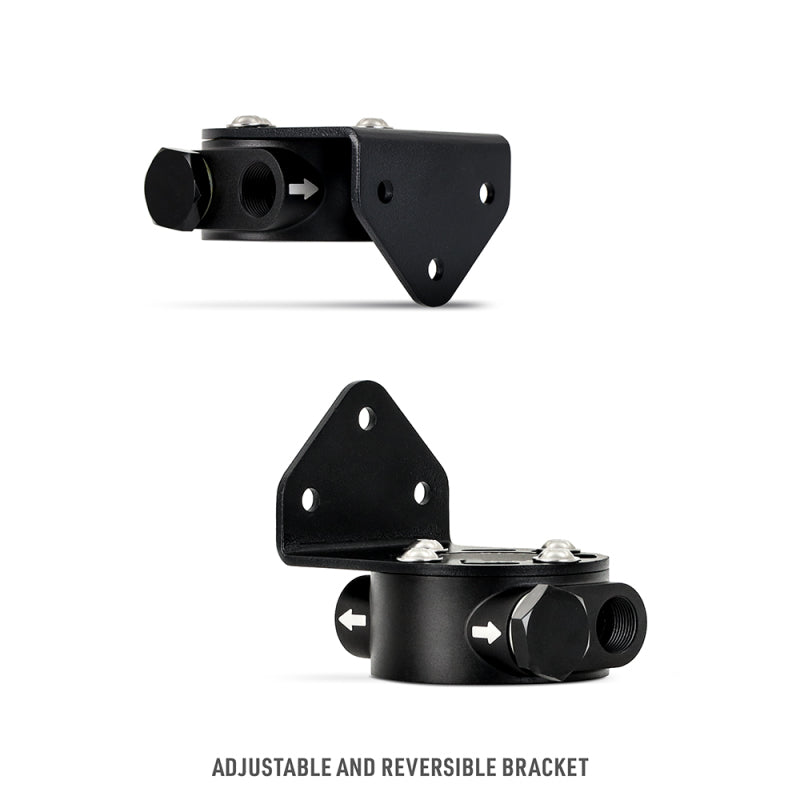 Mishimoto MMOC-RFH-34BK 3/4 - 16 Thread Remote Oil Filter Mount - Black