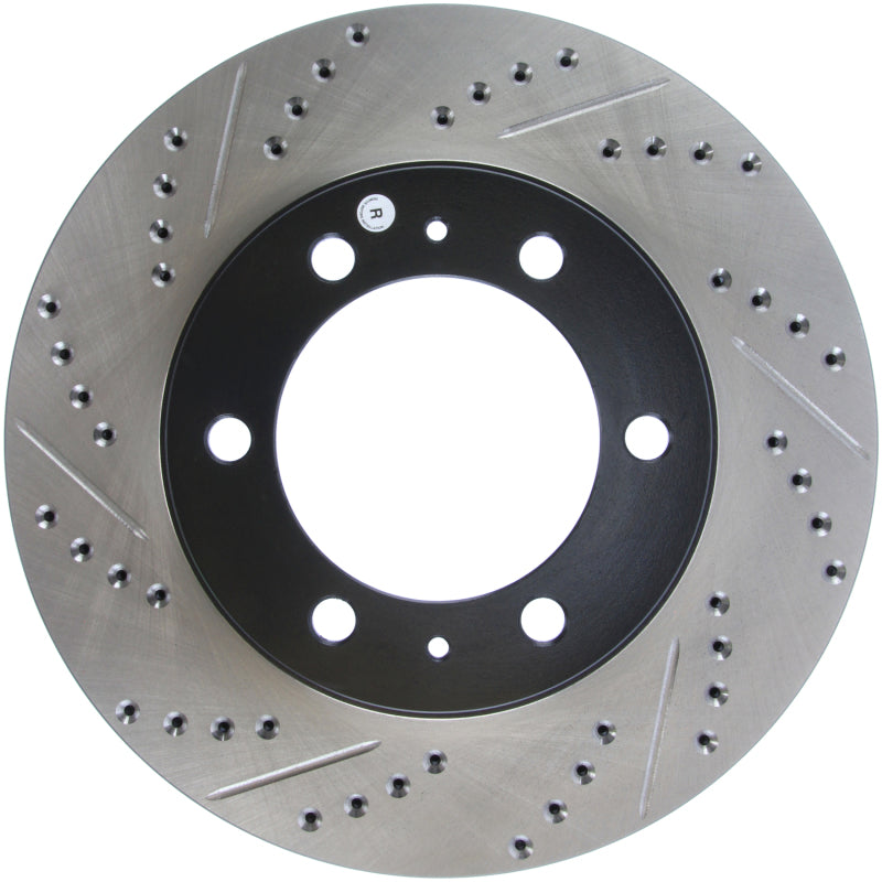 Stoptech 127.44129R StopTech 07-08 Toyota FJ Cruiser / 05-08 Tacoma (6 lug) / 03-08 4 Runner (319mm disc) SportStop Slo