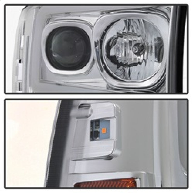 SPYDER 5084675 Spyder 99-04 Ford F-250 Super Duty Light Bar Projector Headlights - Chrome (PRO-YD-FF25099V2-LB-C)
