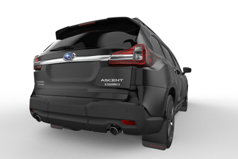 Rally Armor MF49-UR-BLK/RD 18-22 Subaru Ascent Black UR Mud Flap w/ Red Logo
