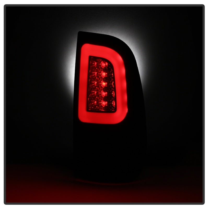 SPYDER 5084729 Spyder 08-16 Ford Super Duty F-250 V3 Light Bar LED Tail Lights - Blk Smoke ALT-YD-FS07V3-LBLED-BSM
