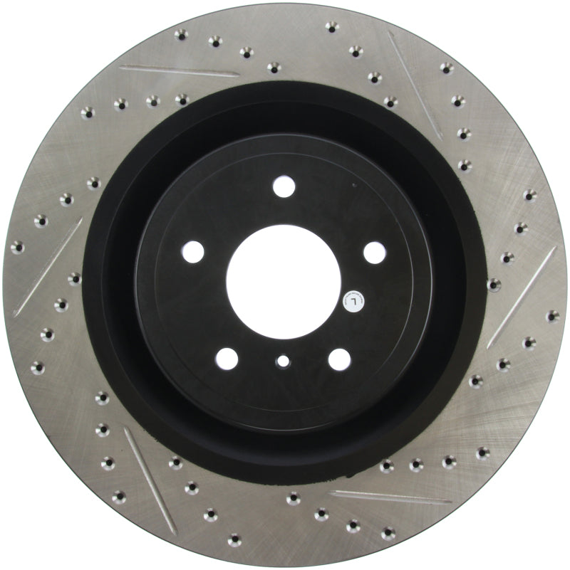 Stoptech 127.42100L StopTech Infiniti G37 / Nissan 370Z SportStop Slotted & Drilled Front Left Rotor