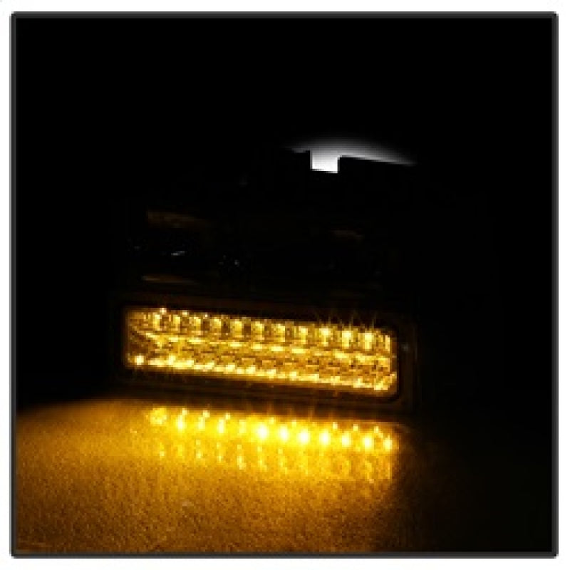 SPYDER 5069559 Xtune 92-94 Blazer Full Size Corner/LED Bumper Headlights Chrome HD-JH-CCK88-LED-AM-C-SET