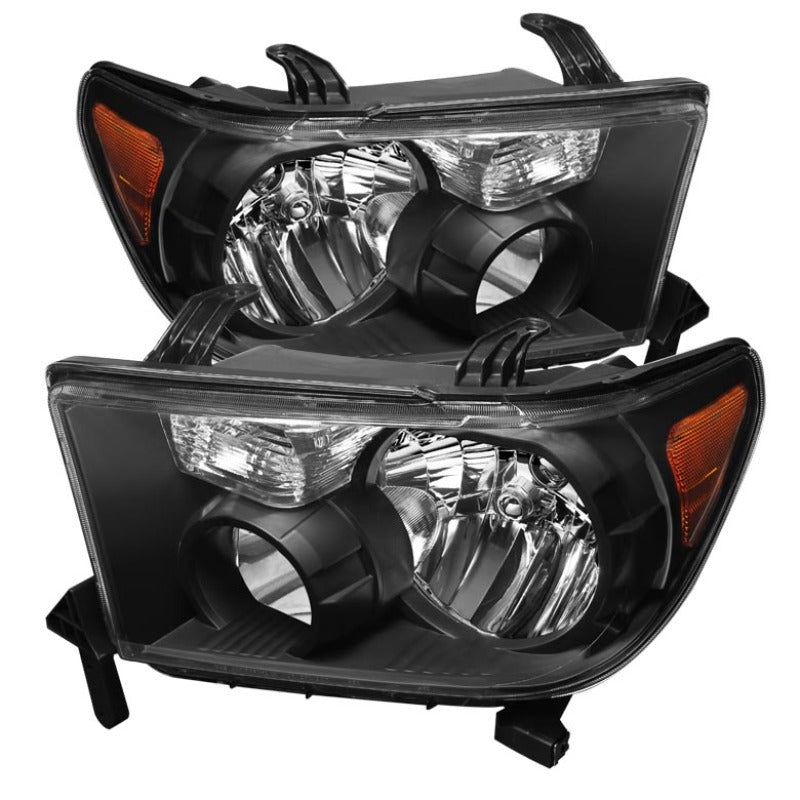 SPYDER 5077127 Xtune Toyota Tundra 07-13 / Toyota Sequoia 08-13 OEM Style Headlights Black HD-JH-TTU07-AM-BK