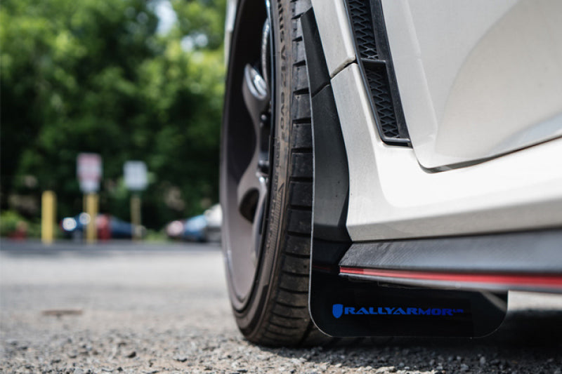 Rally Armor MF47-UR-BLK/DGRY 17-21 Honda Civic Type R Black UR Mud Flap w/ Dark Grey Logo