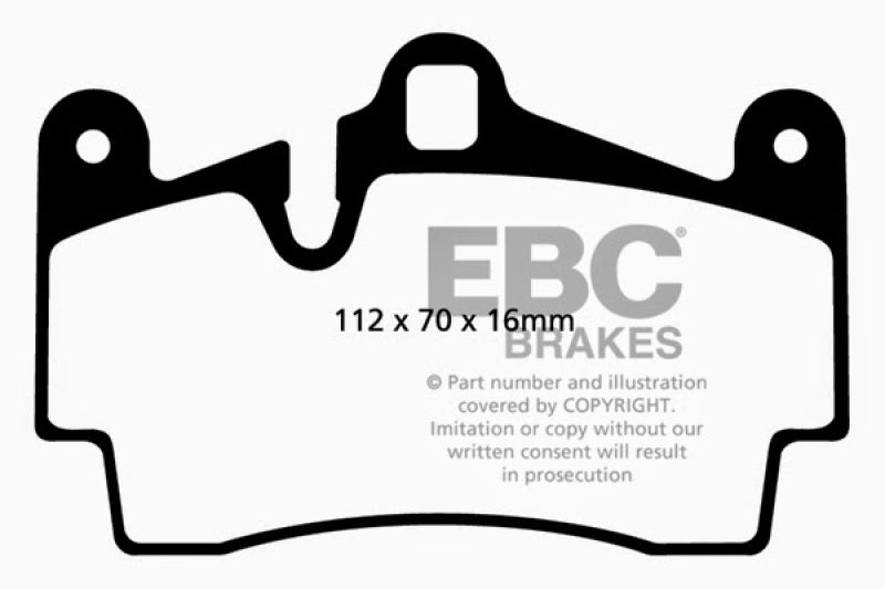 EBC DP31474C 04-07 Porsche Cayenne 3.2 Redstuff Rear Brake Pads