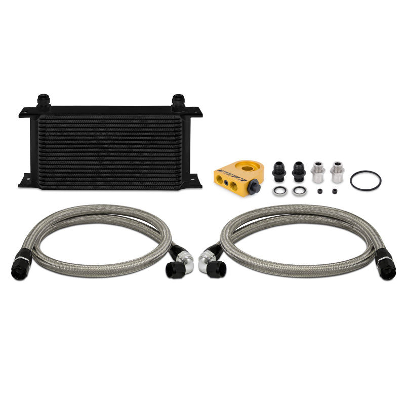 Mishimoto MMOC-ULTBK Universal 19 RowThermostatic Oil Cooler Kit - Black