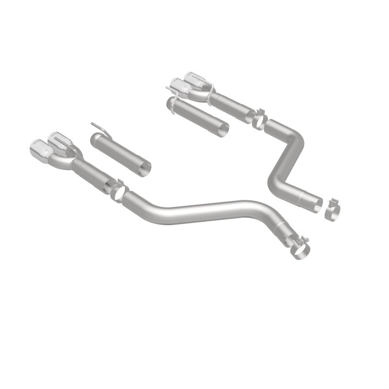 Magnaflow 19206 MagnaFlow Axle-Back, SS, 3in, Quad Split Rear 3.5 Tips 2015 Dodge Challenger incl SRT Hellcat
