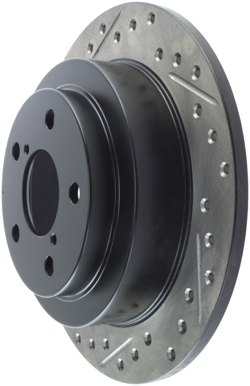 Stoptech 127.47011R StopTech 05-06 Saab 9-2X AWD / 02-05 Impreza WRX / 02 WRX STi Slotted & Drilled Right Rear Rotor