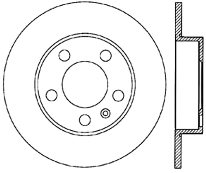 Stoptech 127.33057R StopTech Slotted & Drilled Sport Brake Rotor