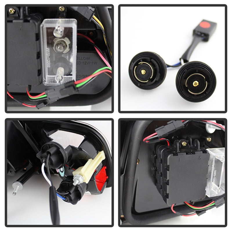 SPYDER 5076564 Spyder 04-06 BMW E46 2Dr (Coupe ONLY No Conv.) Lgtbar Styl LED Tail Lghts Blk ALT-YD-BE4604-LBLED-BK