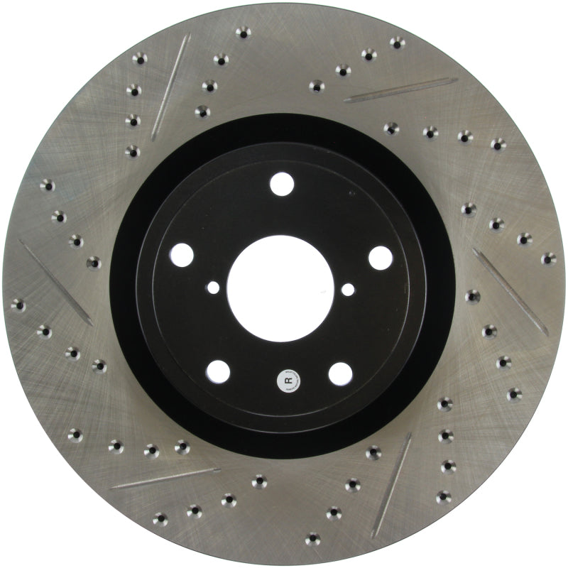 Stoptech 127.47022R StopTech 05-10 Subaru Impreza WRX/STi Slotted & Drilled Right Front Rotor